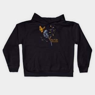 Spread The Hope Childhood Cancer Awareness Kids Hoodie